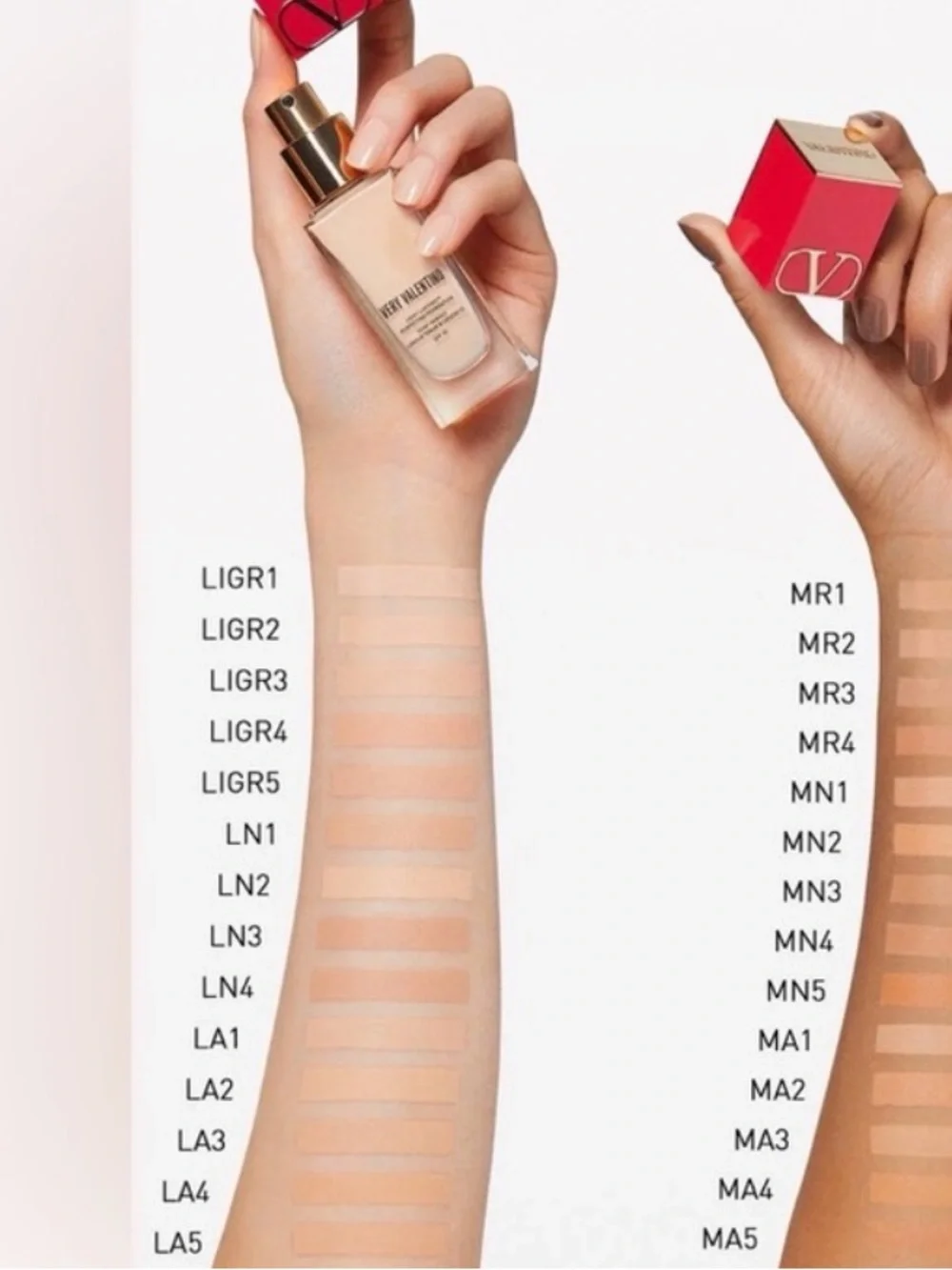 🆕 Very Valentino Foundation LA 1 SPF 25 Full Coverage Light Lasting Perfecting